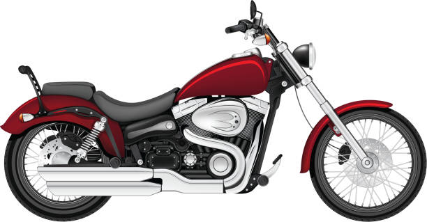 Motorcycle Motorcycle Isolated on White Background. Vector. Computer Graphics. helicopter seat stock illustrations