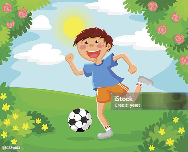 Fußball Stock Vektor Art und mehr Bilder von Aktiver Lebensstil - Aktiver Lebensstil, Aktivitäten und Sport, Blume