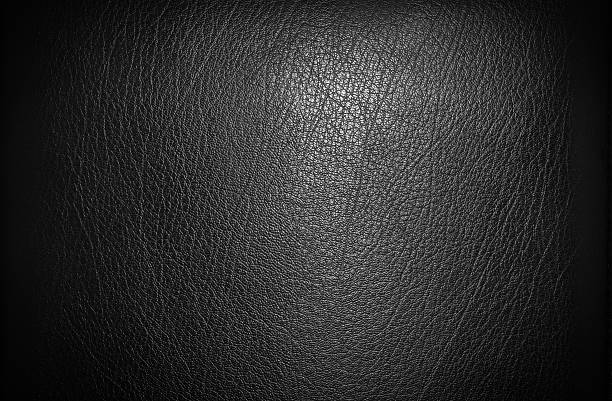 texture pelle nera - car leather hide seat foto e immagini stock