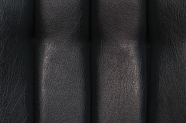 textura de couro preto para - car leather hide seat - fotografias e filmes do acervo