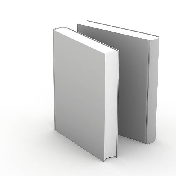 istock 3d Blank book cover over white background 450541115