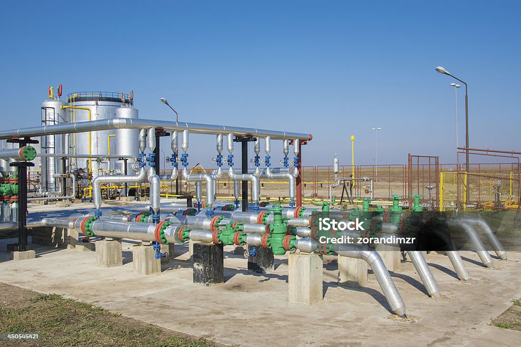 Combustível de Refinaria de petróleo e de gás - Royalty-free Abastecer Foto de stock