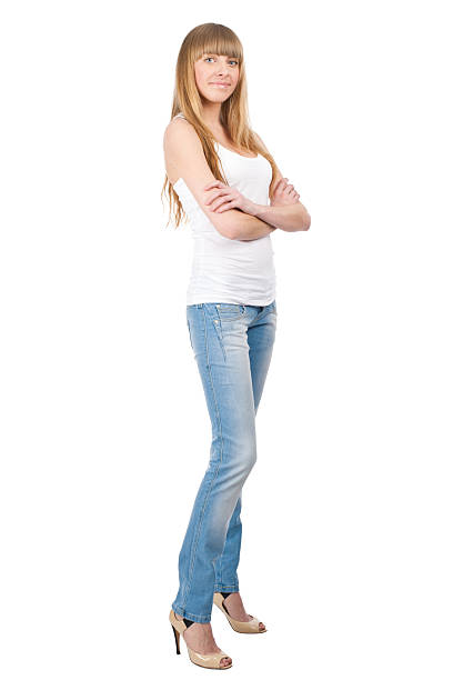 istock Pretty young woman with crossed arms 450545835