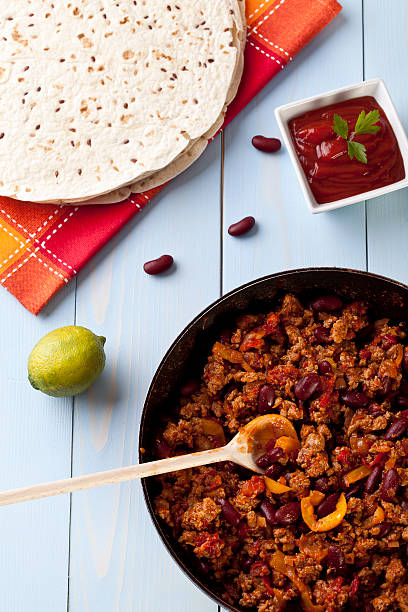 istock burritos wraps with meat beans and vegetables 450546667