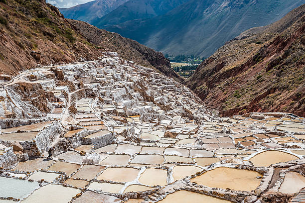 istock Maras salt mines peruvian Andes  Cuzco Peru 450547135
