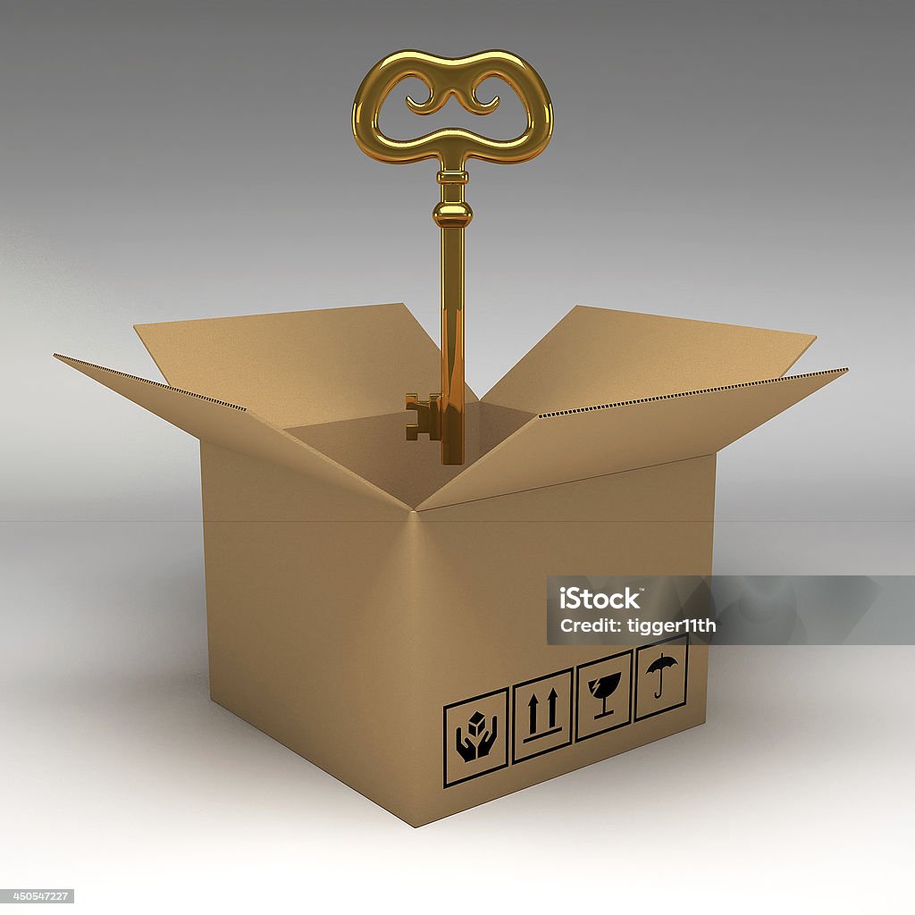판지 상자 3d 일러스트 - 로열티 프리 갈색 스톡 사진