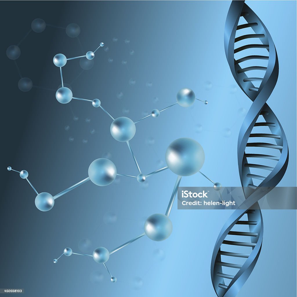 3 d 分子構造の DNA Eps 10 ベクトルイラスト背景 - 3Dのロイヤリティフリーベクトルアート