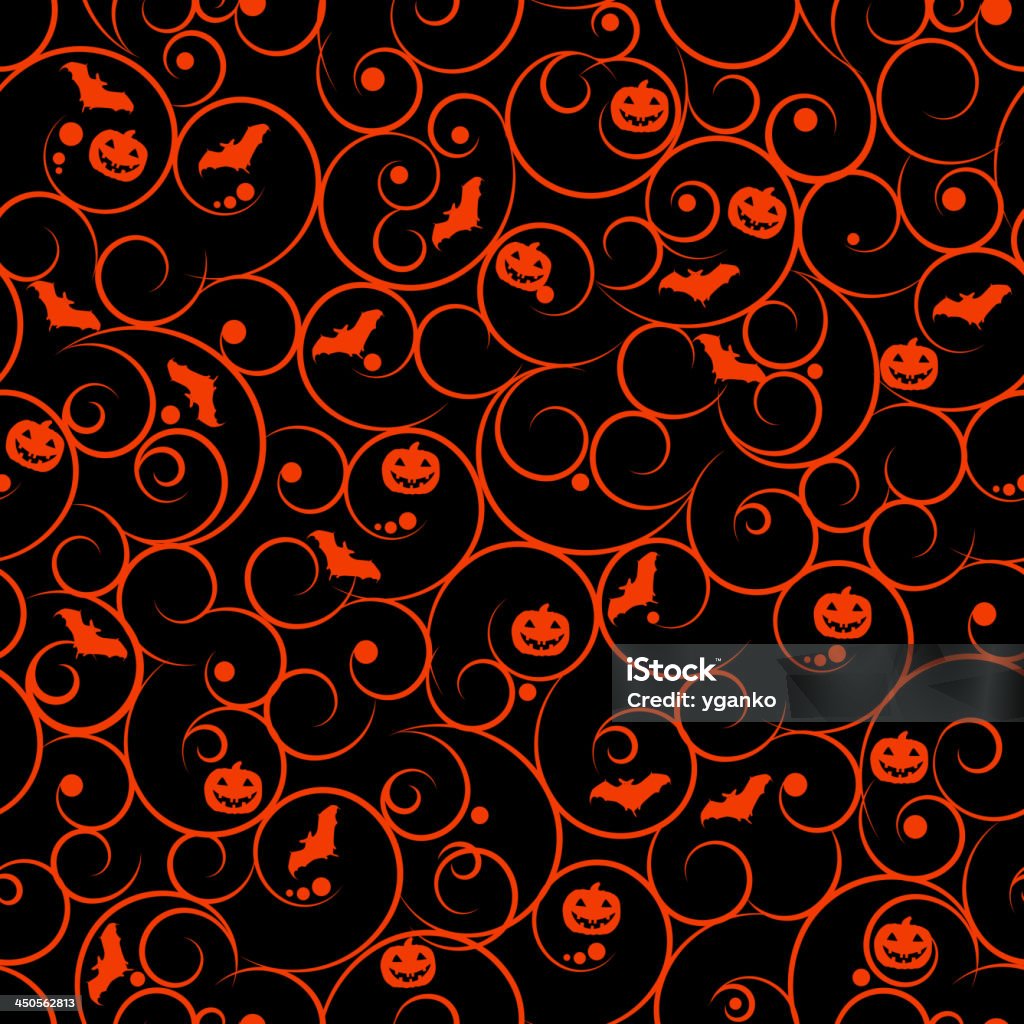 Halloween fond illustration vectorielle motif sans couture. - clipart vectoriel de Abstrait libre de droits