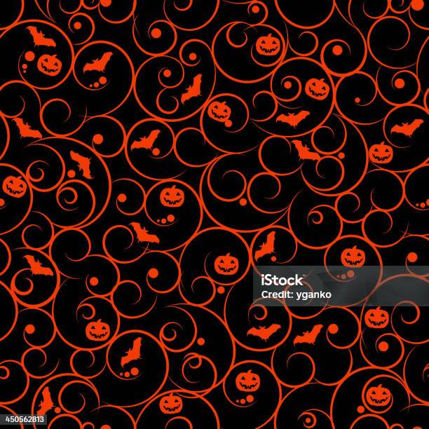 Halloween Fond Illustration Vectorielle Motif Sans Couture Vecteurs libres de droits et plus d'images vectorielles de Abstrait