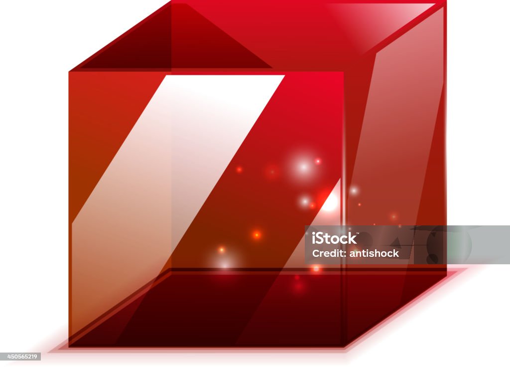 Red Cube Vector Vector Red Glossy Cube Stock Illustration - Download Image Now ...