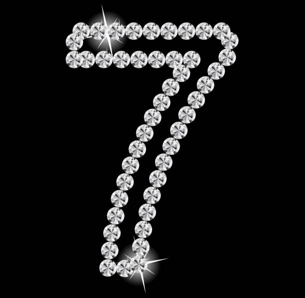 90 Number Number 7 Three Dimensional Shape Glass Stock Photos 90 Number Number 7 Three Dimensional Shape Glass Stock Photos