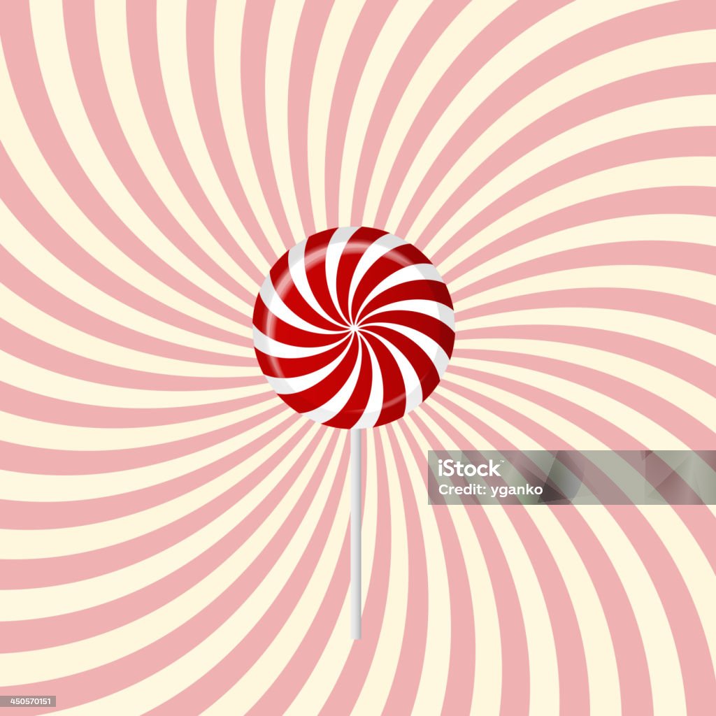 Bonbon rayé vector illustration - clipart vectoriel de Aliment libre de droits