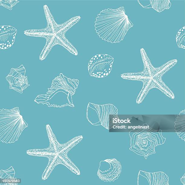 Shells Background Layout Shells Seamless Pattern Stock Illustration - Download Image Now ...