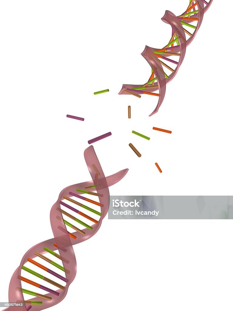 La frattura di DNA molecolare - Foto stock royalty-free di DNA