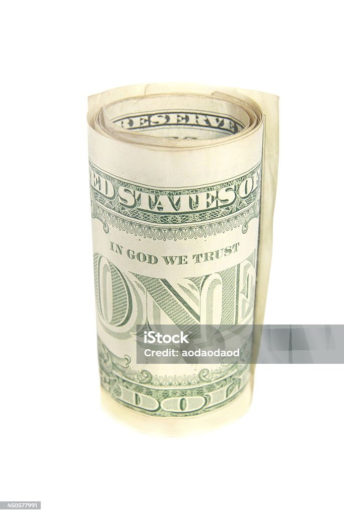 US dollari canadesi - Foto stock royalty-free di Banconota da 1 dollaro statunitense