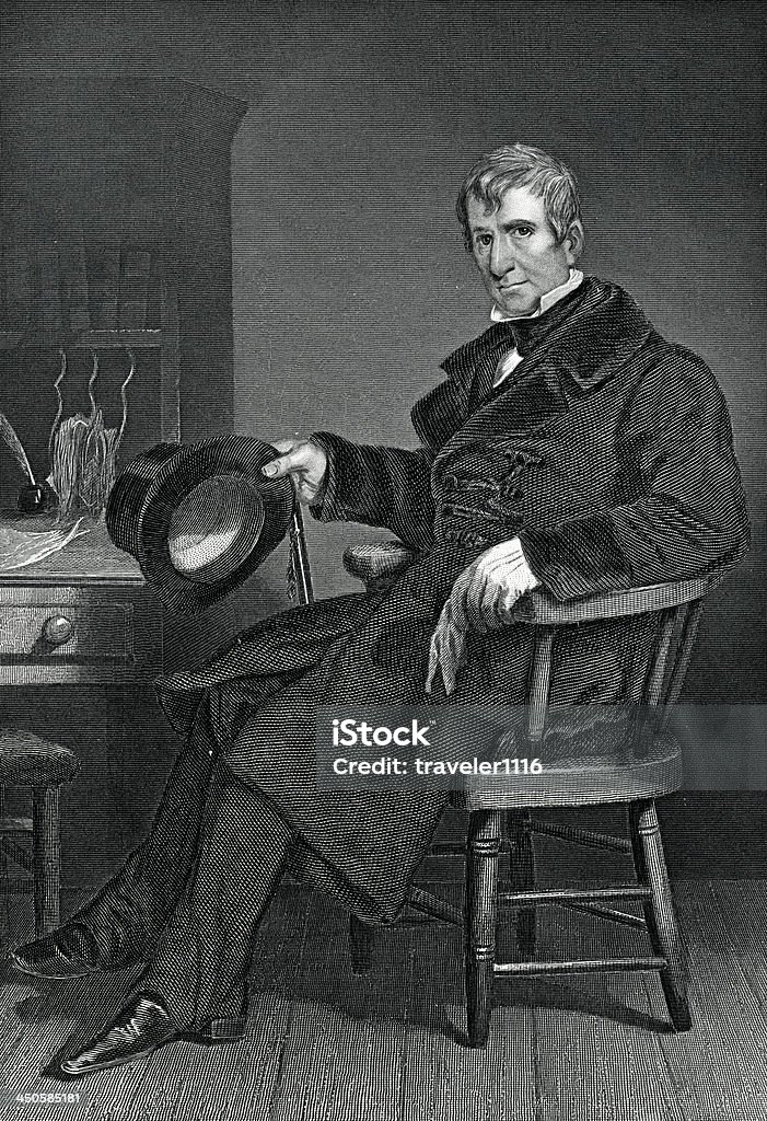 William Henry Harrison - Royalty-free William Henry Harrison - Presidente dos EUA Ilustração de stock