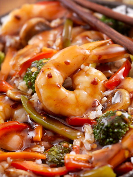 istock Teriyaki Shrimp Rice Bowl 450585499