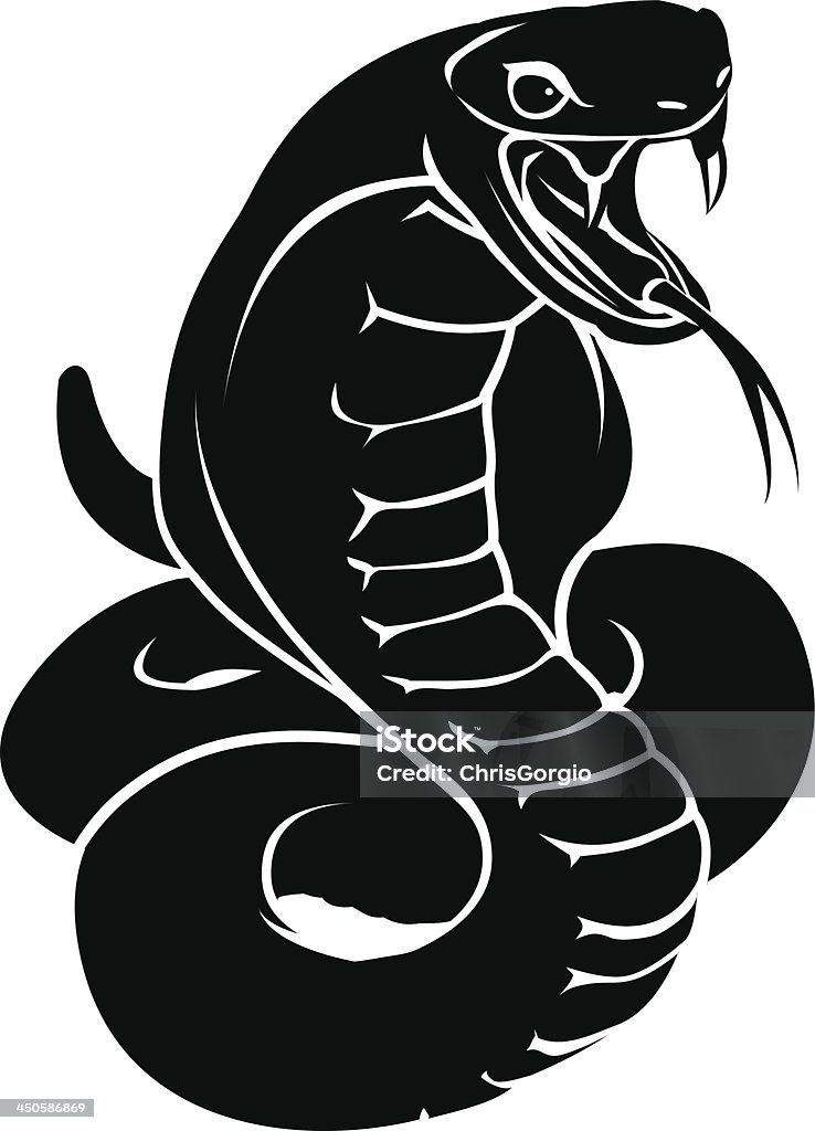 Serpiente Stylised ilustración - arte vectorial de Adivinación libre de derechos