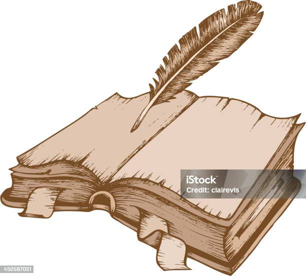 Old Book Theme Image 1 Stock Illustration - Download Image Now - Ancient, Antique, Art