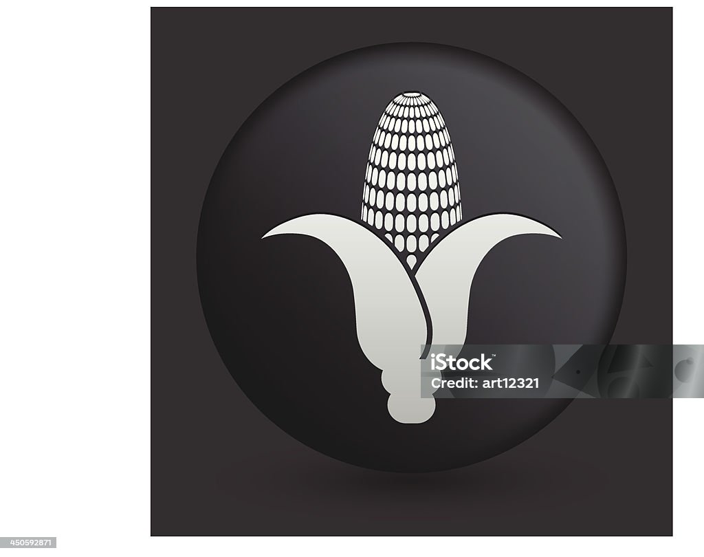 Кукурузный Icon с круглыми черными "Collection - Векторная графика Без людей роялти-фри