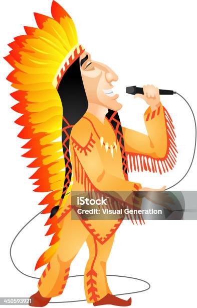 Ilustración de Aborigen y más Vectores Libres de Derechos de Accesorio de cabeza - Accesorio de cabeza, Adulto, Comunicación