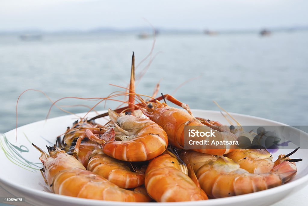 Crevettes grillées - Photo de Aliment libre de droits