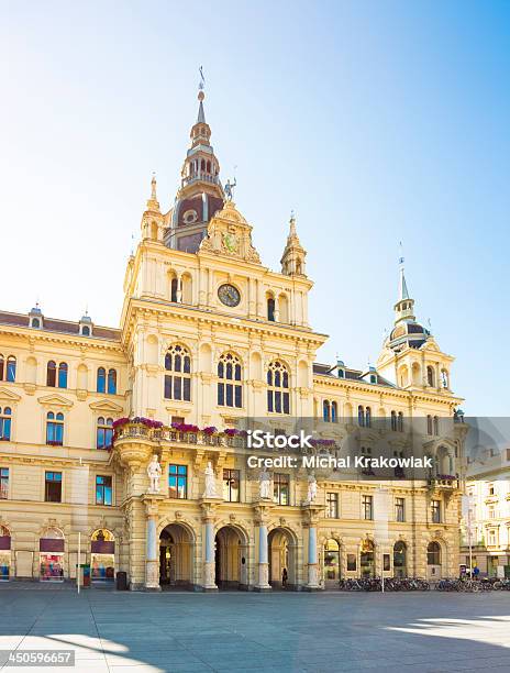 Città Di Graz Hall Austria - Fotografie stock e altre immagini di Graz - Graz, Cielo, Giorno