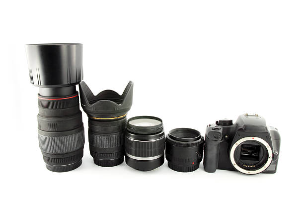istock digital camera and lens isolated on white background 450596869