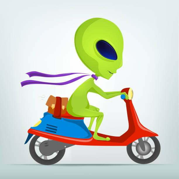 illustrations, cliparts, dessins animés et icônes de drôle extraterrestre - mascot alien space mystery