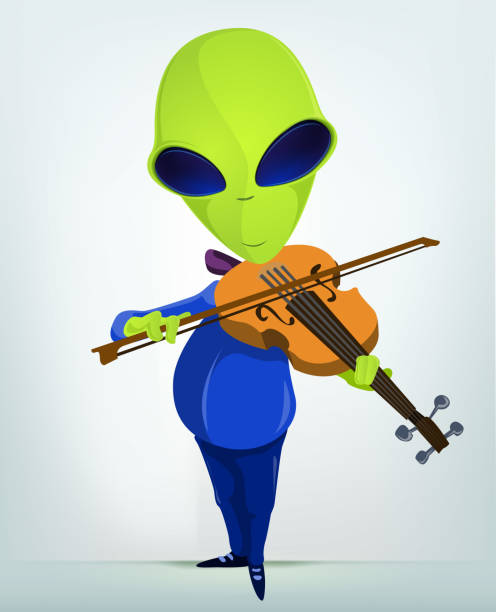 외국인 재미있는 - mascot alien space mystery stock illustrations