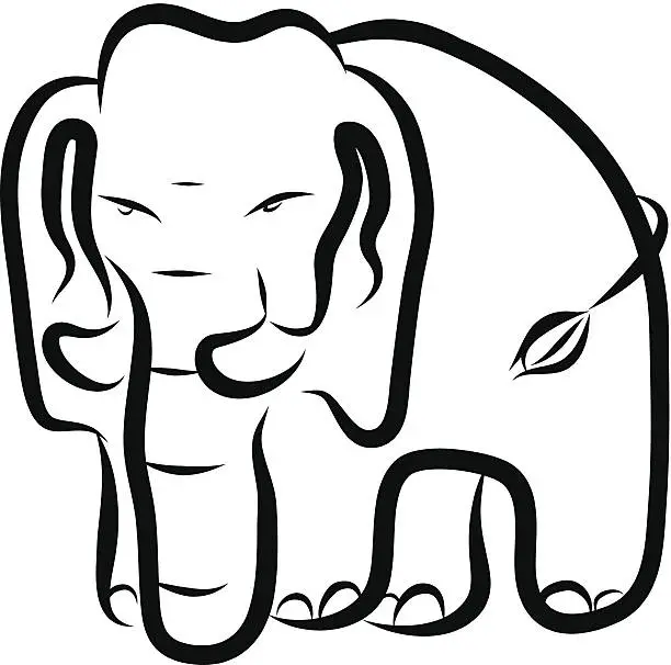 Vector illustration of elephant