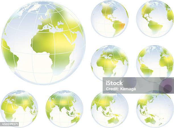 The Earth — стоковая векторная графика и другие изображения на тему Карта мира - Карта мира, Глобус, Азия