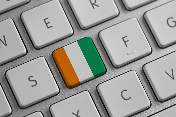 istock Ivory Coast flag on a laptop 450599775