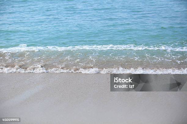 Sea Wave On Beach Stock Photo - Download Image Now - Abstract, Backgrounds, Beach