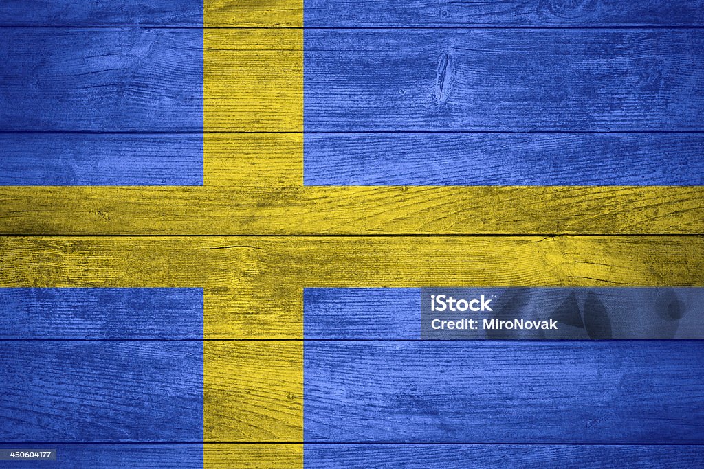 Bandeira da Suécia - Foto de stock de Bandeira royalty-free