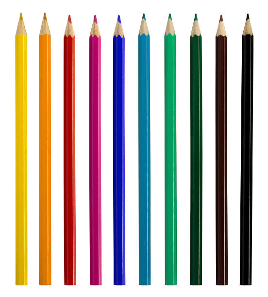 Pencils Stock Photo - Download Image Now - Crayon, Pencil, Cut Out - iStock