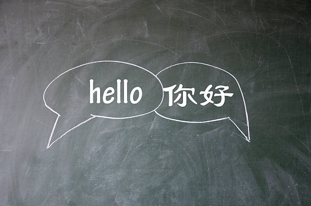 istock chat sign write in chinese and english 450604861