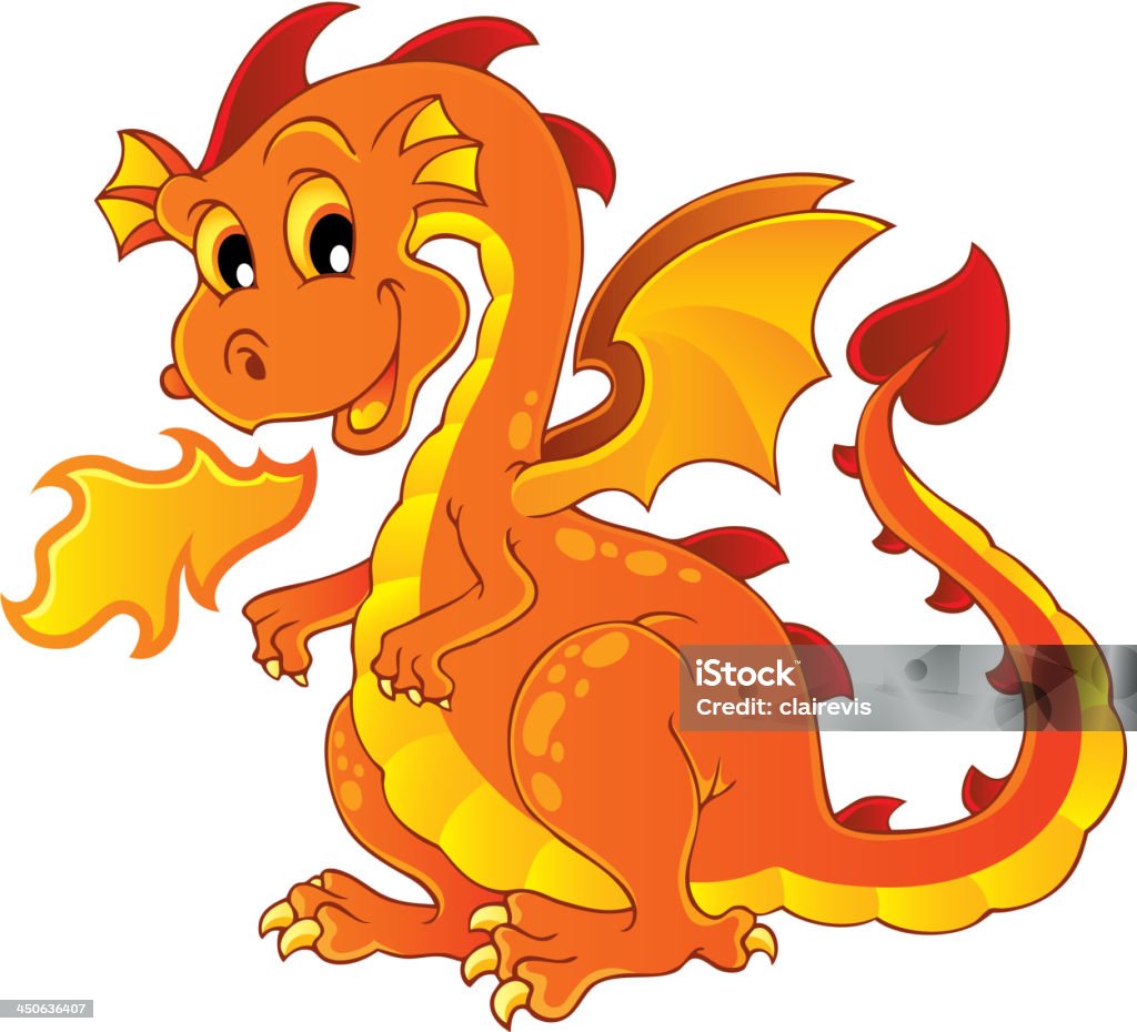 Dragon tema imagen 7 - arte vectorial de Dragón libre de derechos
