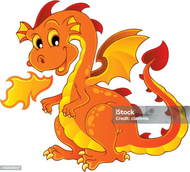 Tema De Dragãoimagem 7 - Arte vetorial de stock e mais imagens de Dragão - Dragão, Animal, Asa de animal