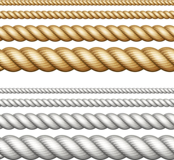 のロープを白 - rope tied knot vector hawser点のイラスト素材／クリップアート素材／マンガ素材／アイコン素材