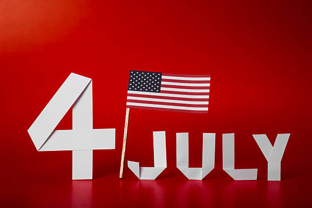 istock True paper cut of American Independence Day 4th July 450637553