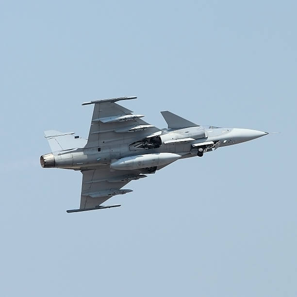istock military jet on the air 450638033