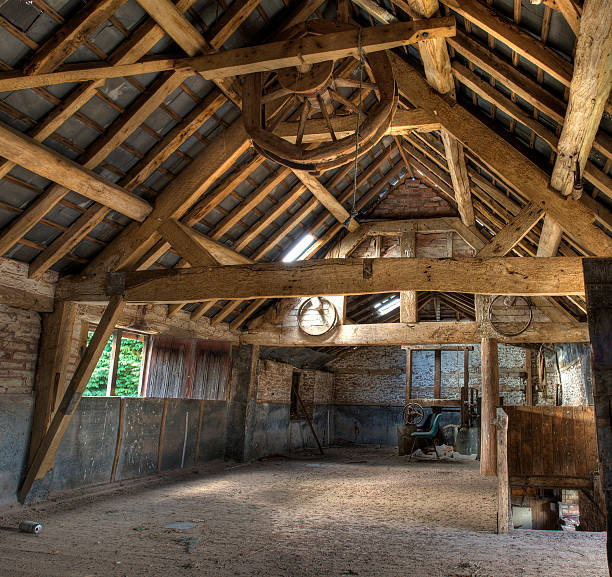 oast house, herefordshire - barn conversion foto e immagini stock