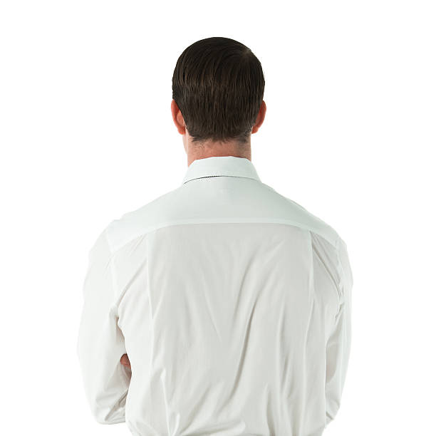 istock Rear view of businessman standing 450645765