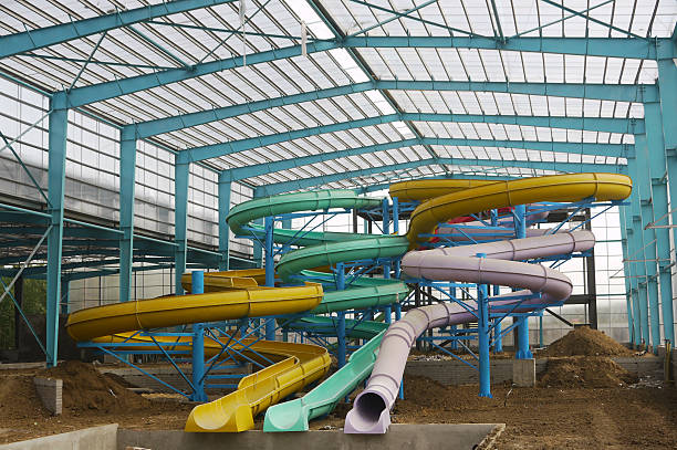 istock Construction of the water park 450646001
