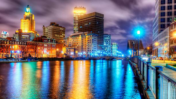 Providence, Rhode Island Skyline Providence, Rhode Island downtown providence rhode island photos stock pictures, royalty-free photos & images
