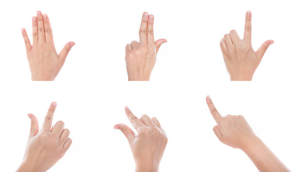 istock Group of Women hand use multi-touch gestures 450648843