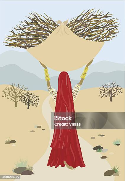 Ilustración de Mujer India y más Vectores Libres de Derechos de Mujeres - Mujeres, Sari, India