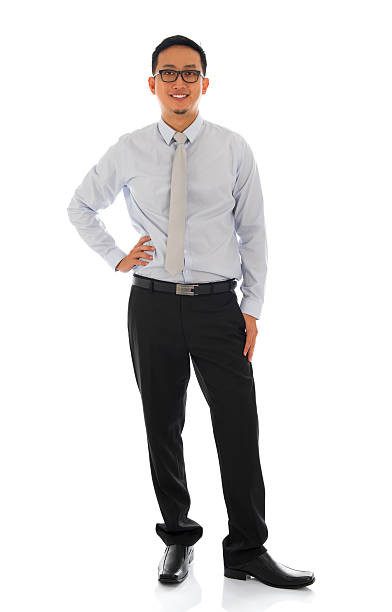 istock Asian businessman standing isolated 450648975