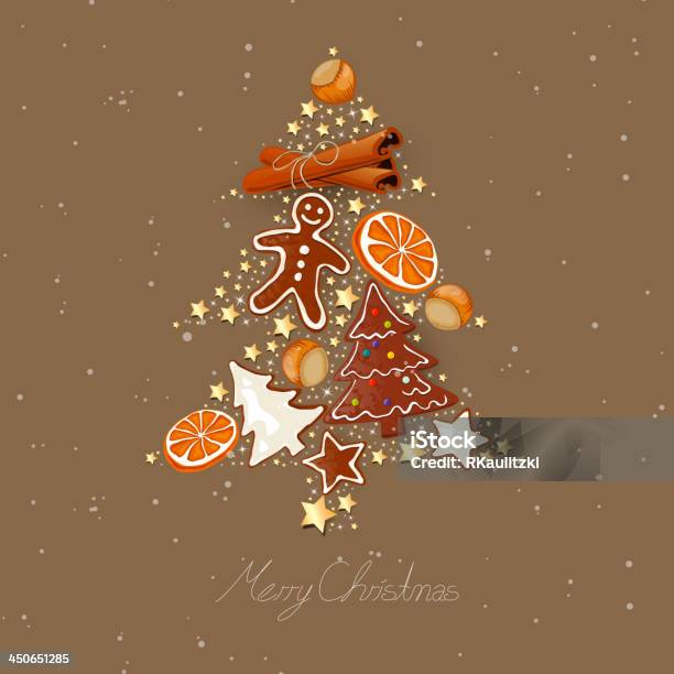 Vector Christmas Background Stock Illustration - Download Image Now - Christmas, Christmas Tree, Anise